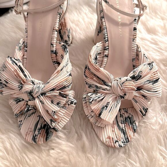 LOEFFLER RANDALL Camellia Nova Floral Bow Heels. Like New. Size 10. - Picture 7 of 9